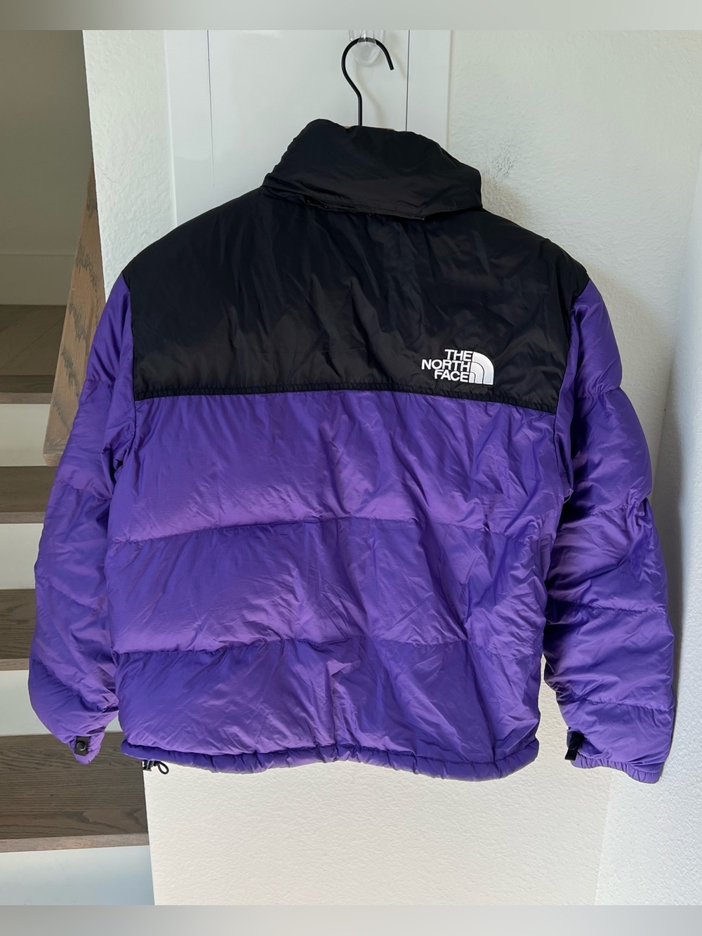 The North Face Favorite 1996 Retro Nuptse Puffer Jacket in Purple and Black - Picture 3 of 6